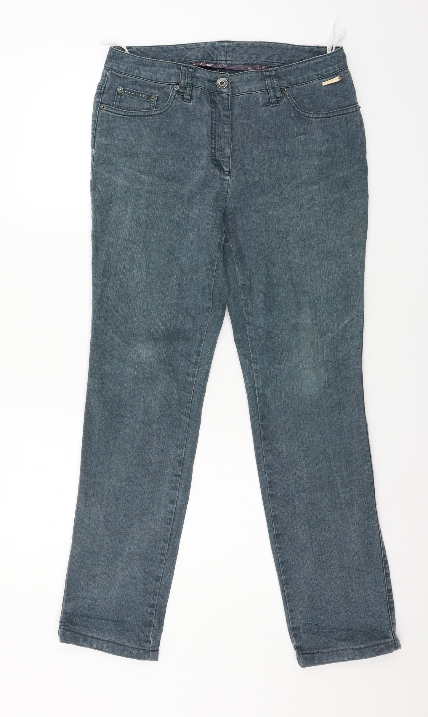 Pretty Women Womens Blue  Denim Straight Jeans Size 30 in L29 in