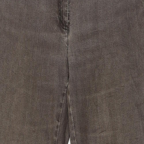 Brax Star Womens Brown  Denim Straight Jeans Size 34 in L27 in