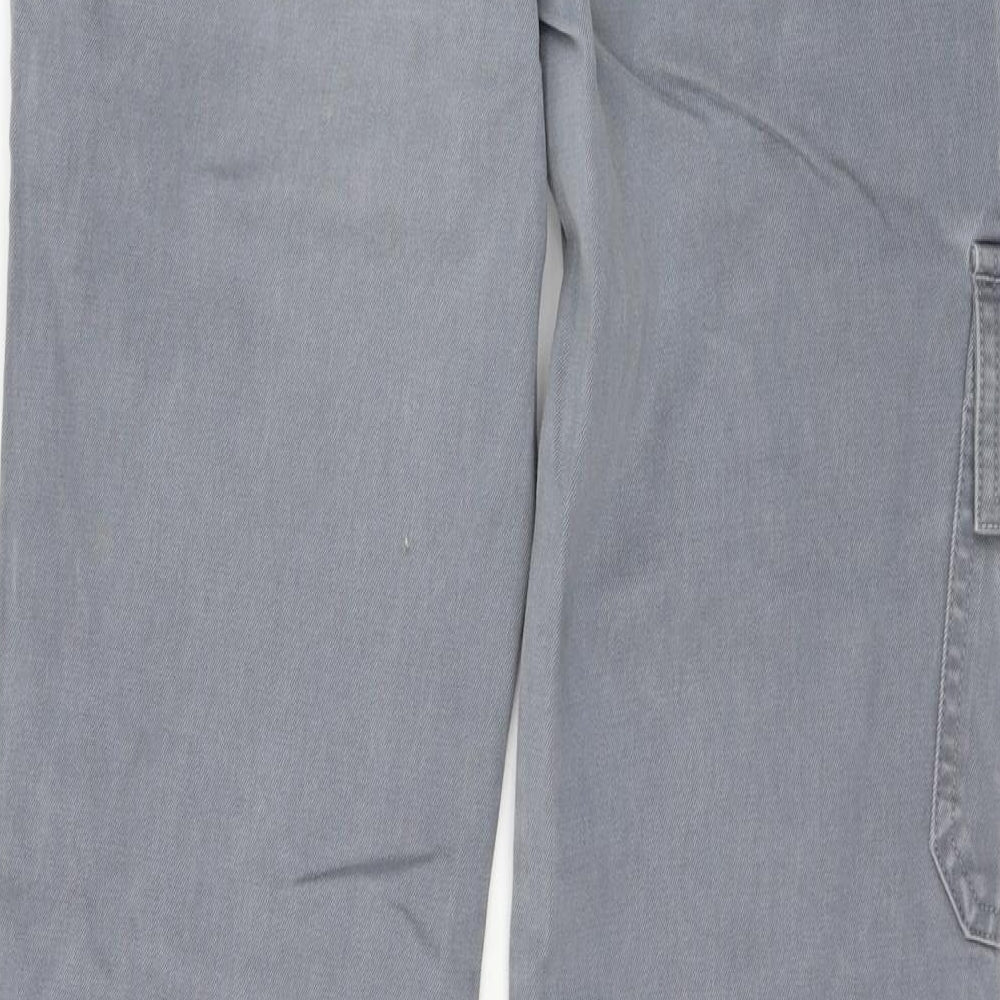 NEXT Womens Grey   Cargo Trousers Size 8 L30 in