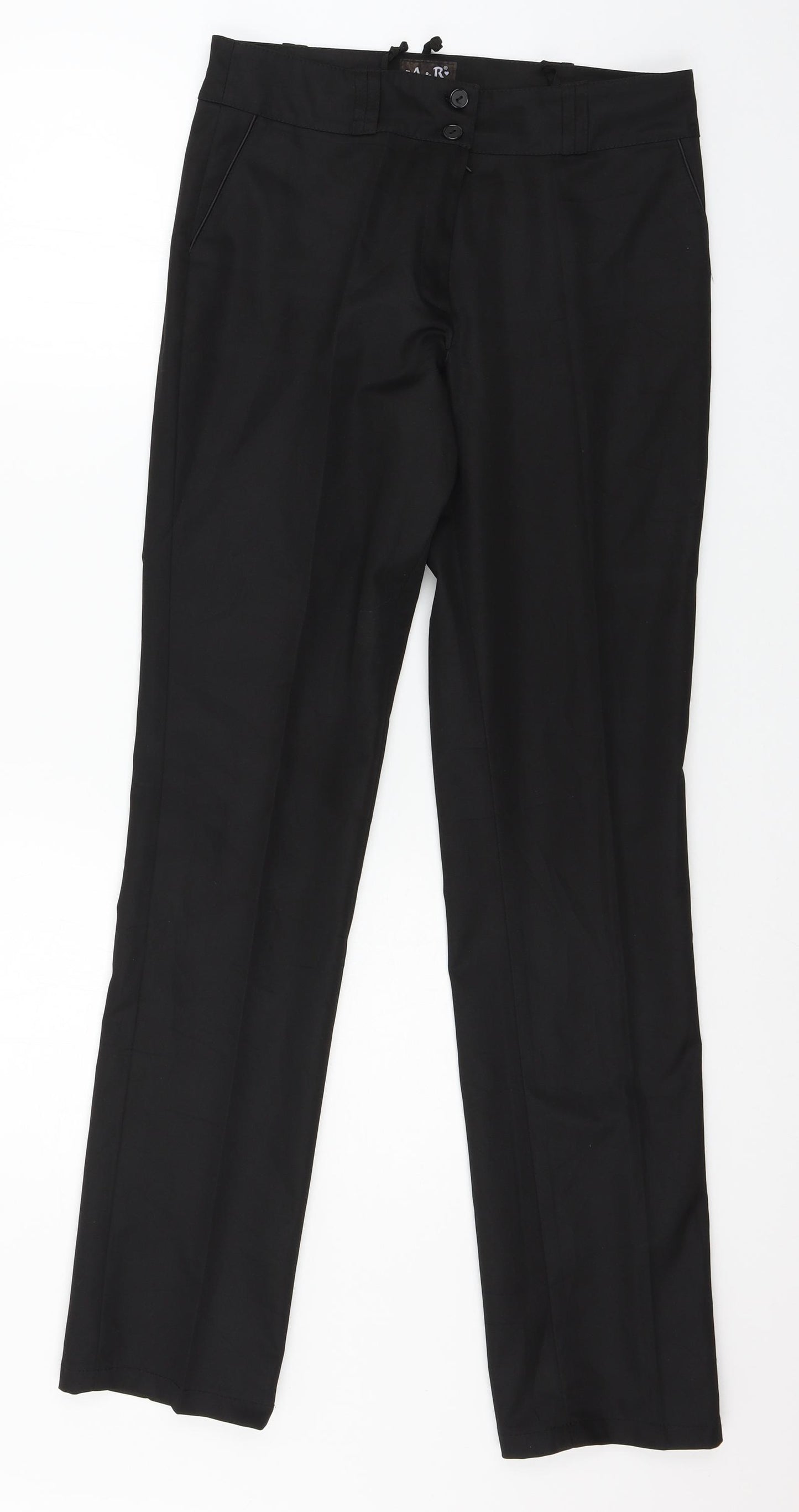 A&R Collection Womens Black   Trousers  Size 12 L30 in