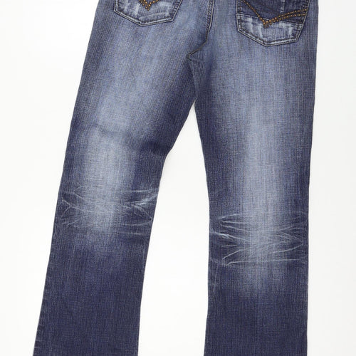 River Island Womens Blue  Denim Bootcut Jeans Size 14 L31 in