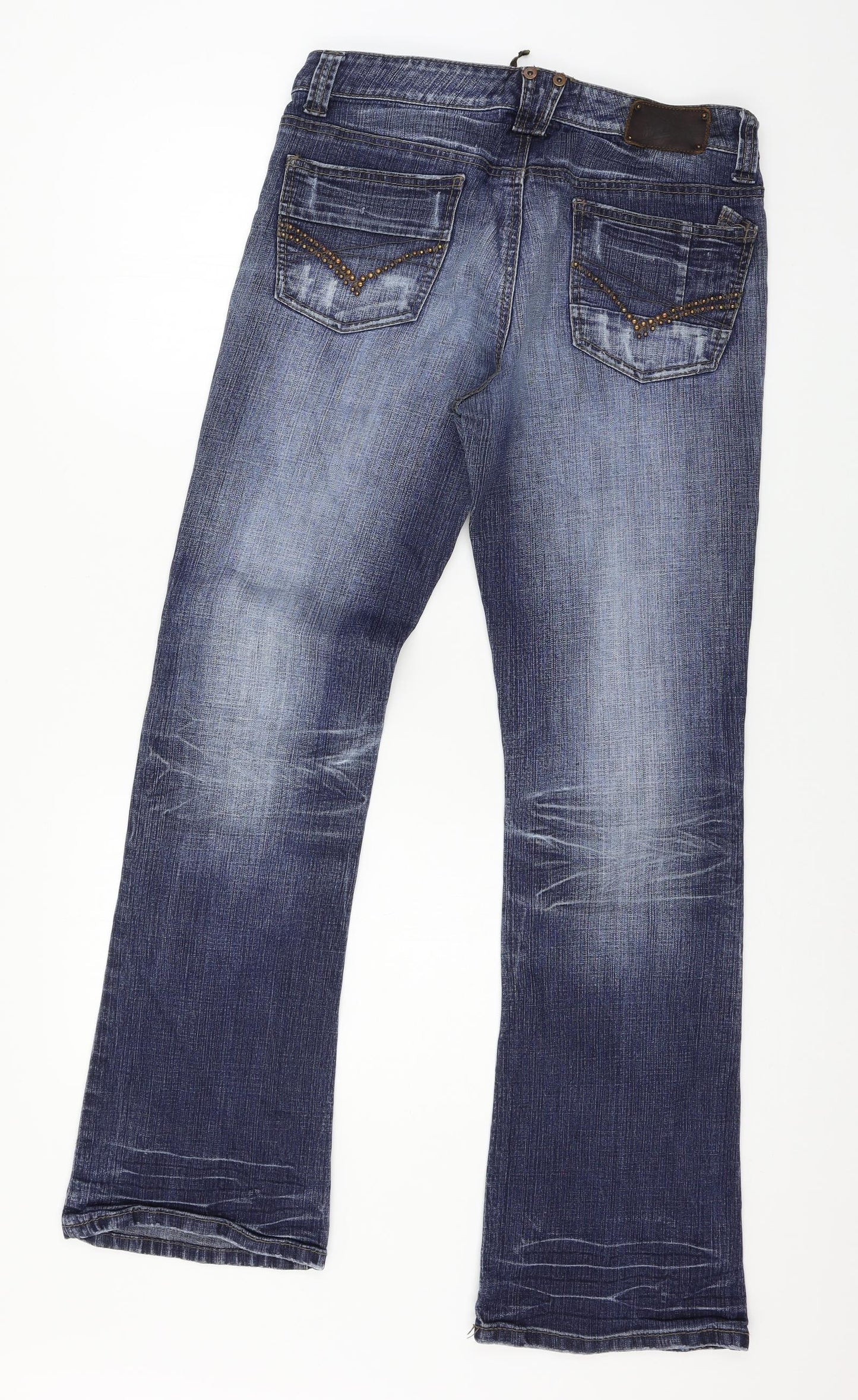 River Island Womens Blue  Denim Bootcut Jeans Size 14 L31 in