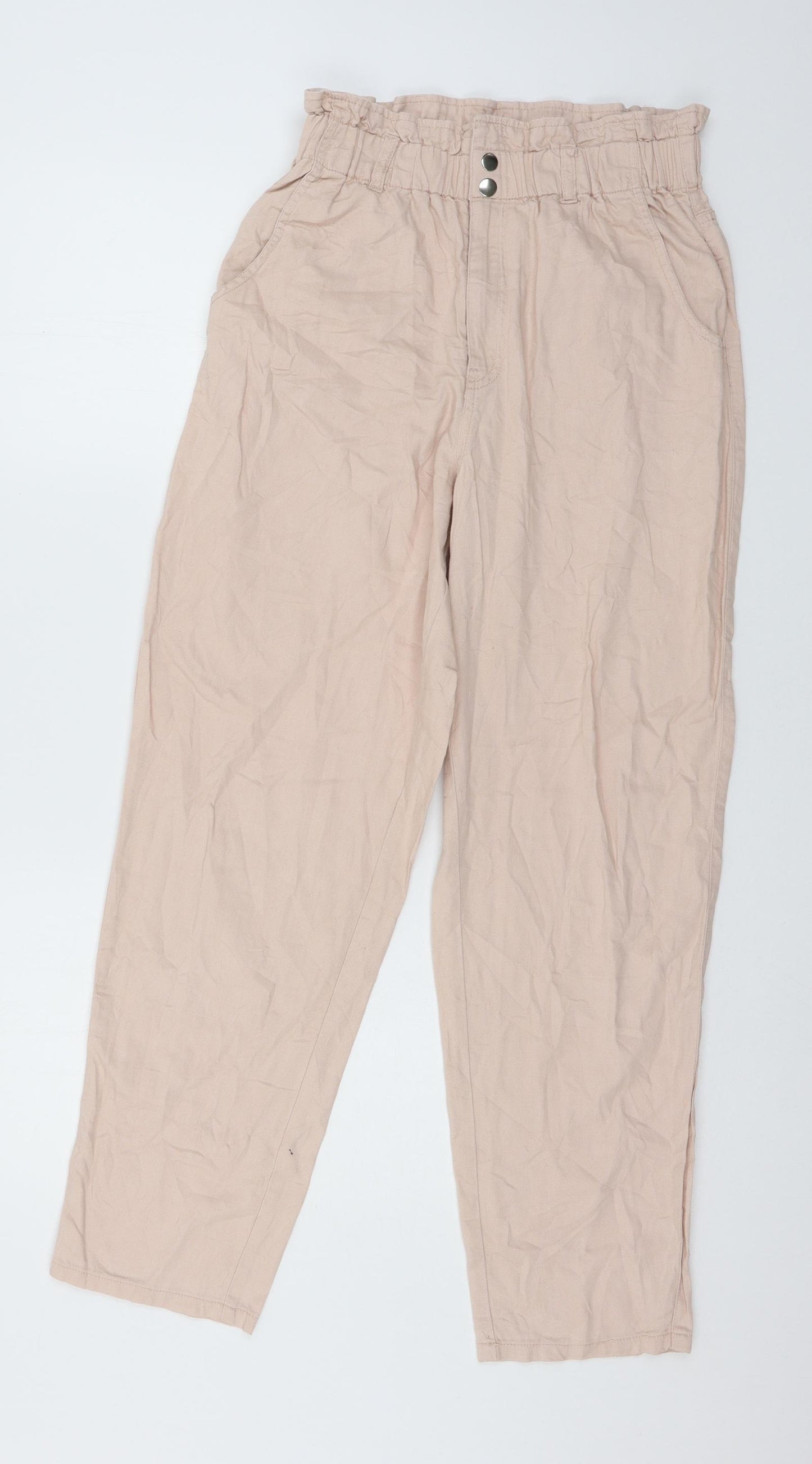 H&M Womens Pink   Trousers  Size 10 L27 in