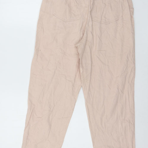 H&M Womens Pink   Trousers  Size 10 L27 in
