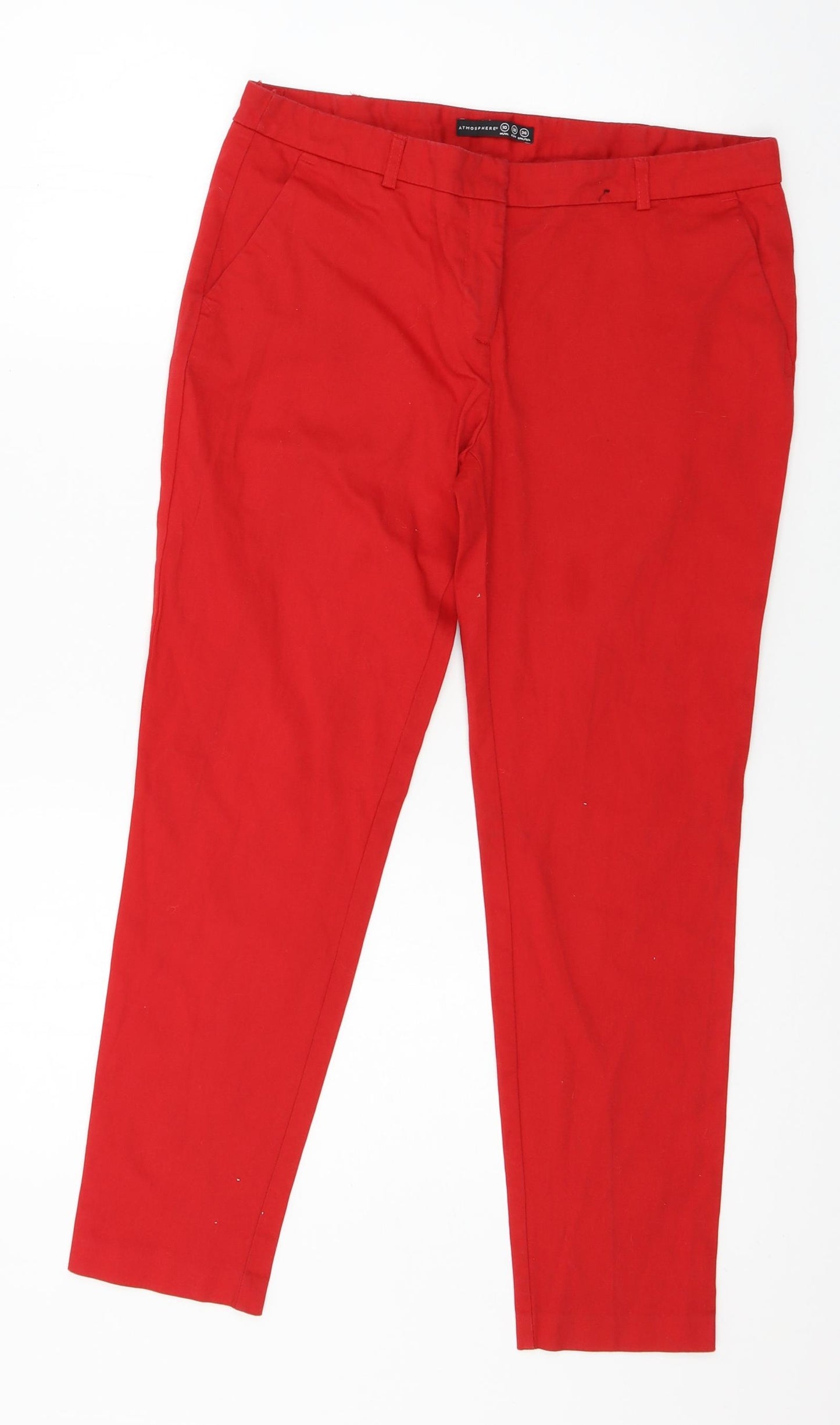 Atmosphere Womens Red   Trousers  Size 10 L25 in