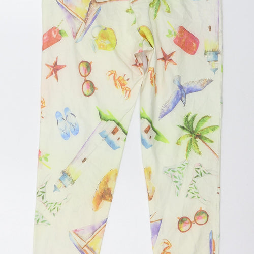 Preworn Womens Multicoloured Geometric  Trousers  Size 32 in L26 in