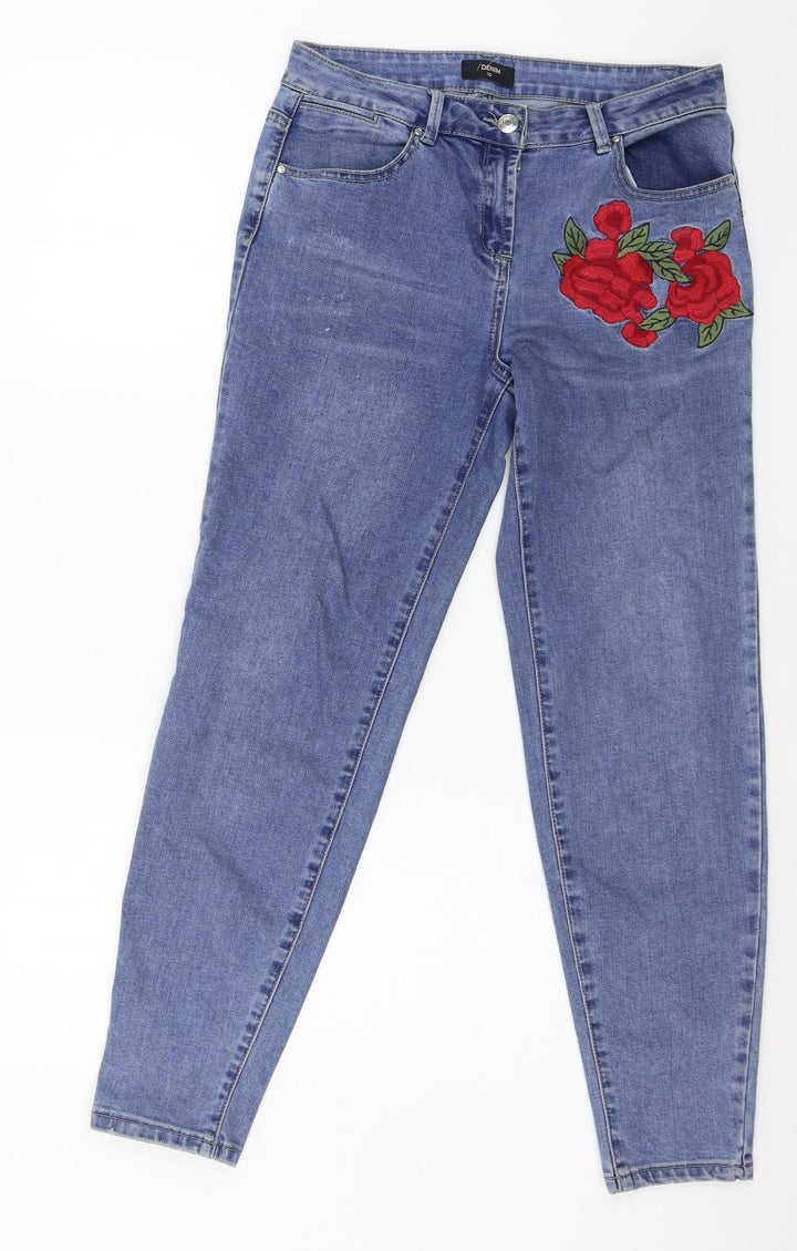 Matalan Womens Blue Denim Skinny Jeans Size 10 L28 in