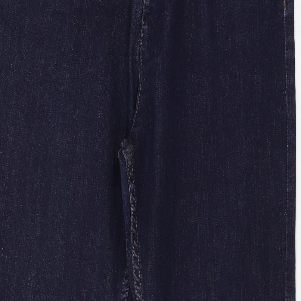 Marks and Spencer Womens Blue  Denim Straight Jeans Size 12 L27 in