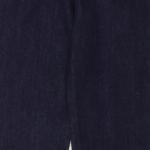 Marks and Spencer Womens Blue  Denim Straight Jeans Size 12 L27 in