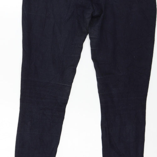Peacocks Womens Blue  Denim Skinny Jeans Size 10 L30 in