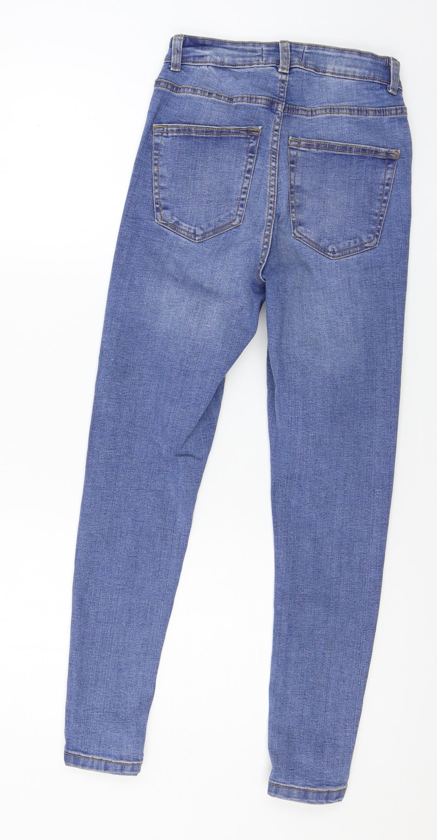 Denim & Co. Womens Blue  Denim Skinny Jeans Size 8 L25 in