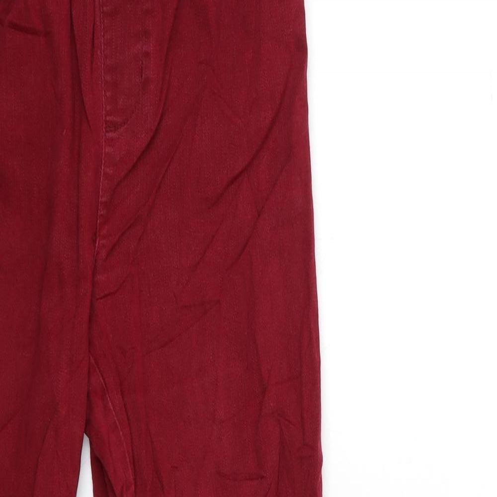 Preworn Womens Red  Denim Jegging Jeans Size 8 L29 in