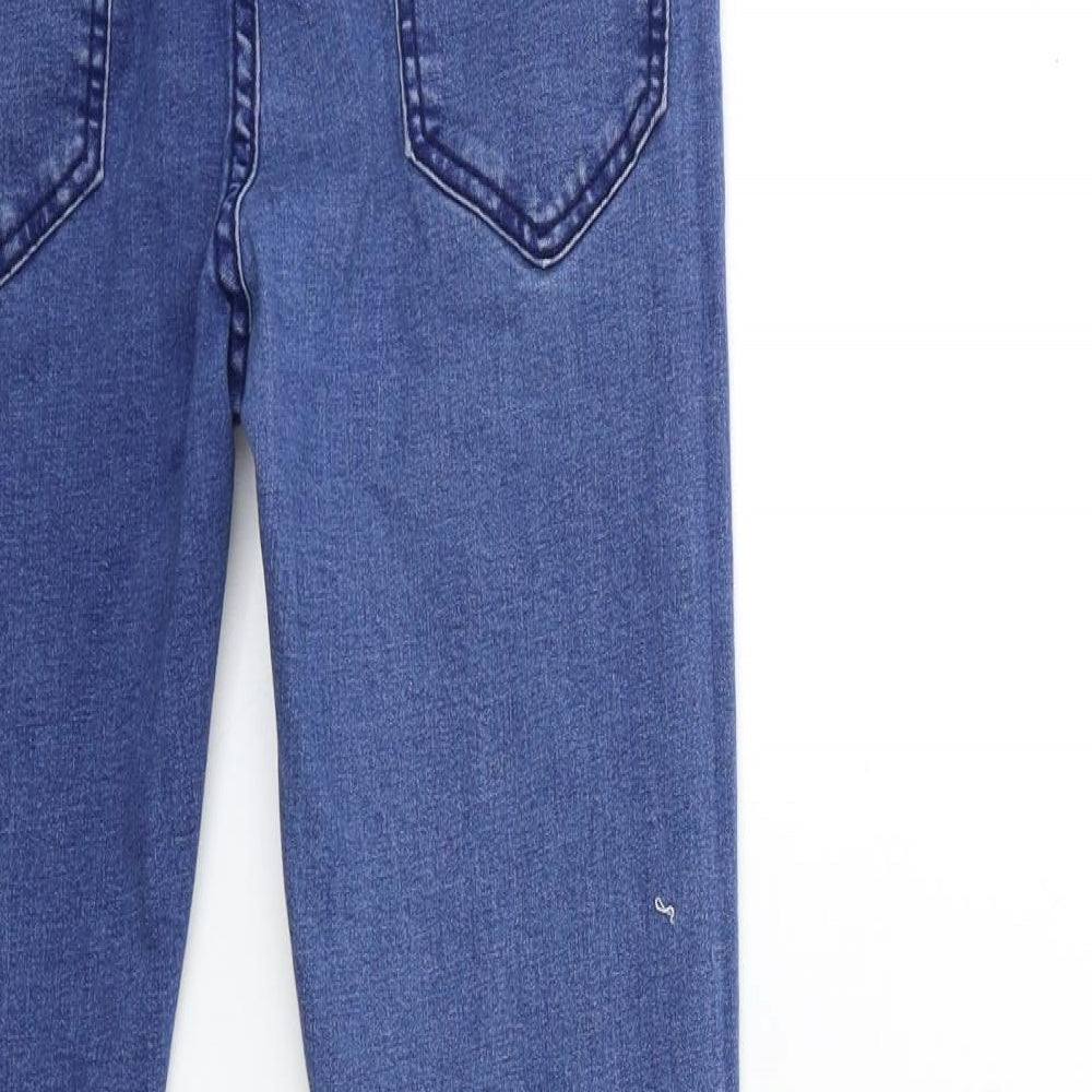 Boohoo Womens Blue  Denim Skinny Jeans Size 32 in L30 in