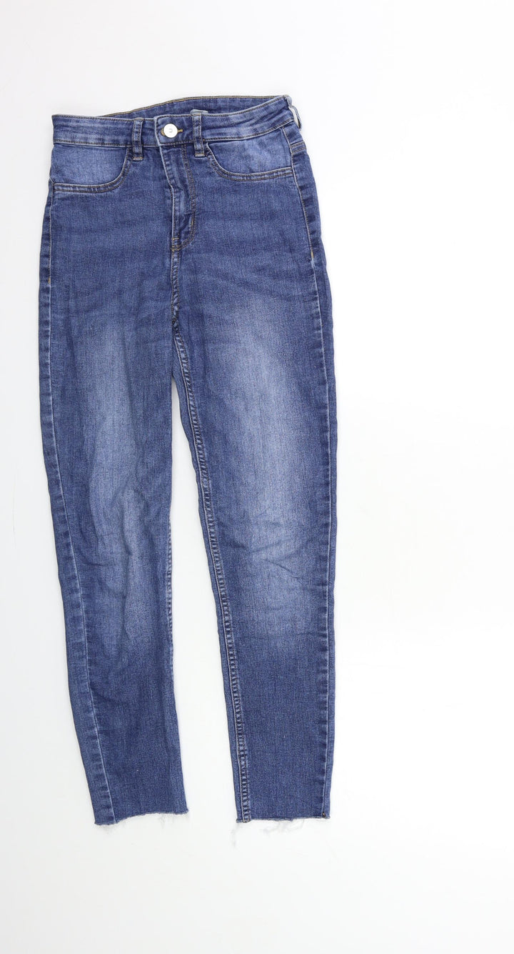 H&M Womens Blue  Denim Skinny Jeans Size 6 L28 in