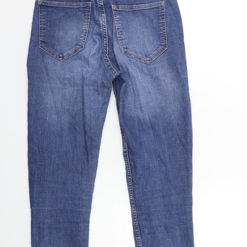 H&M Womens Blue  Denim Skinny Jeans Size 6 L28 in