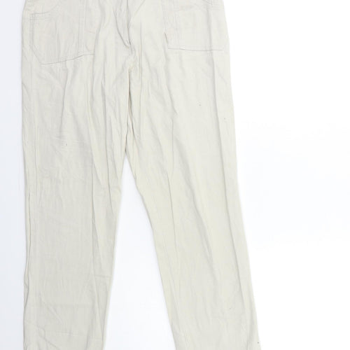 Preworn Womens Beige   Straight Jeans Size 12 L27 in