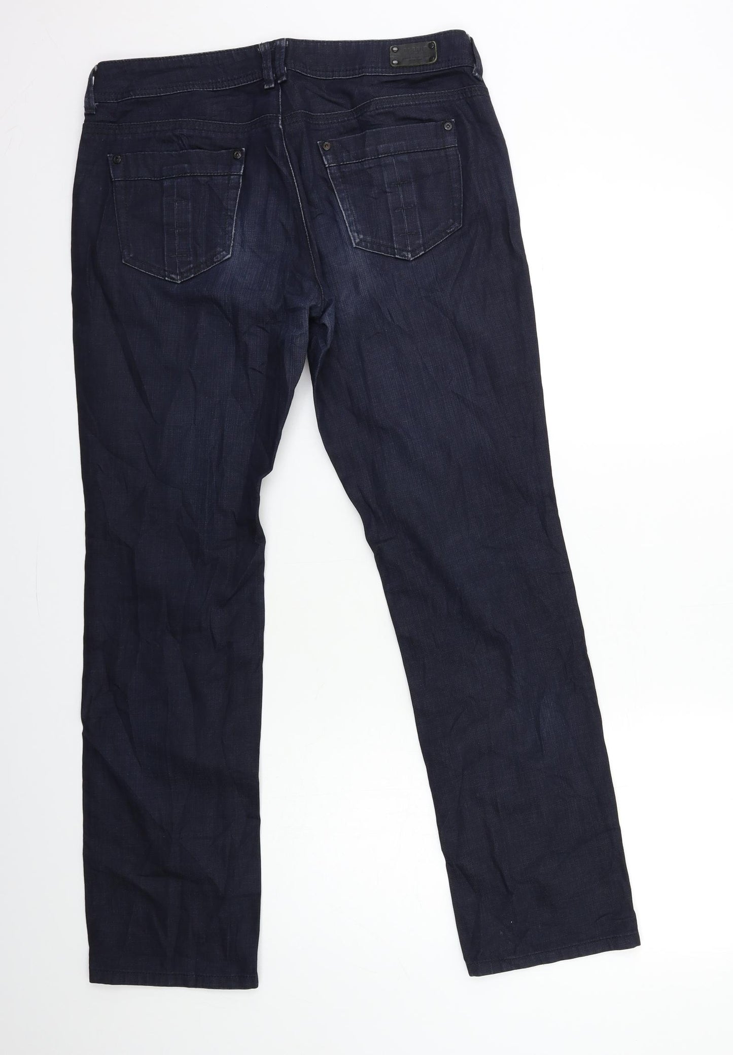 Esprit Womens Blue  Denim Straight Jeans Size 14 L30 in