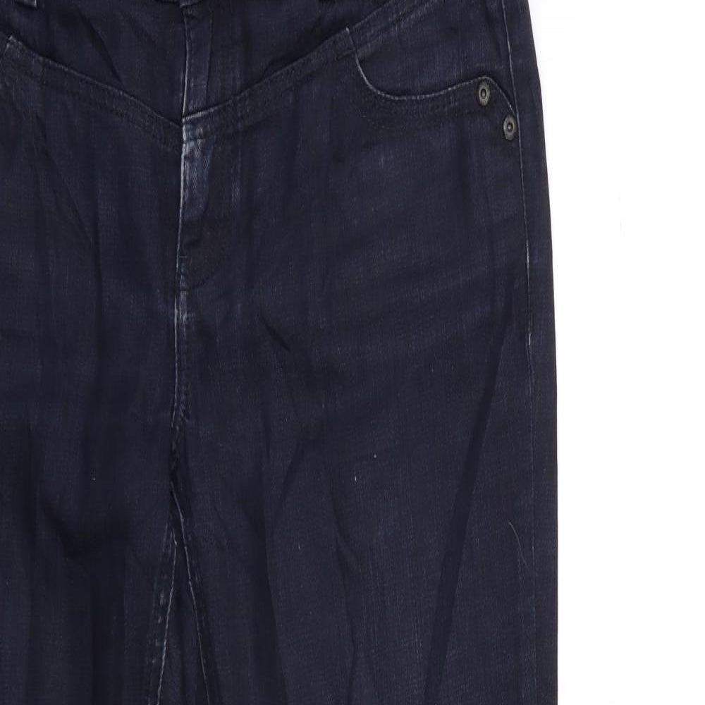 Esprit Womens Blue  Denim Straight Jeans Size 14 L30 in