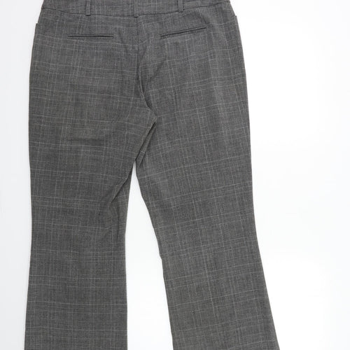 Preworn Womens Grey Check  Trousers  Size 16 L28 in