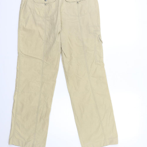 Debenhams Womens Beige   Trousers  Size 10 L31 in
