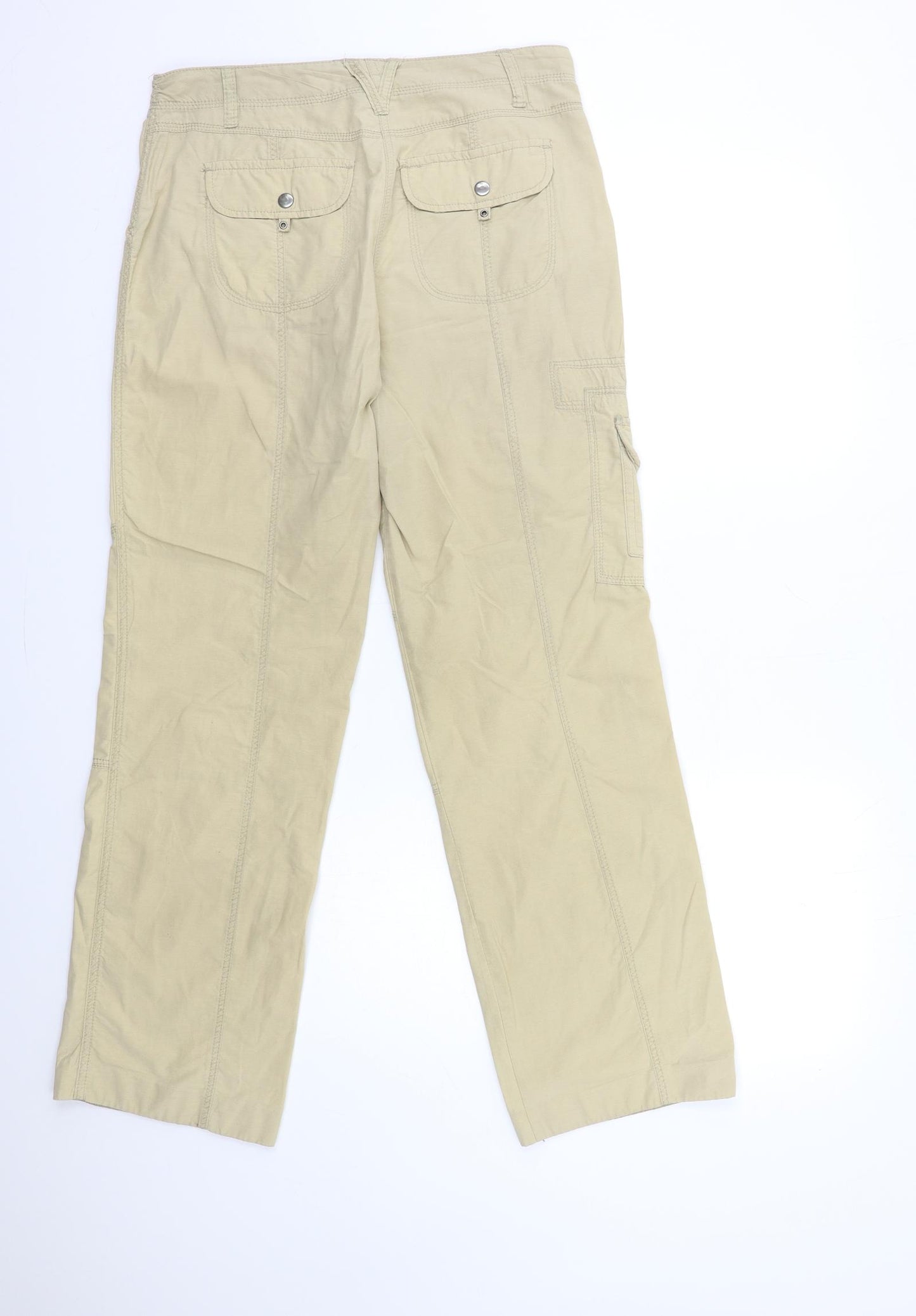 Debenhams Womens Beige   Trousers  Size 10 L31 in