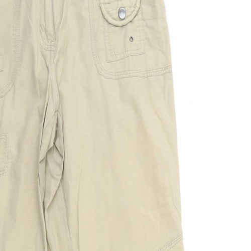 Debenhams Womens Beige   Trousers  Size 10 L31 in