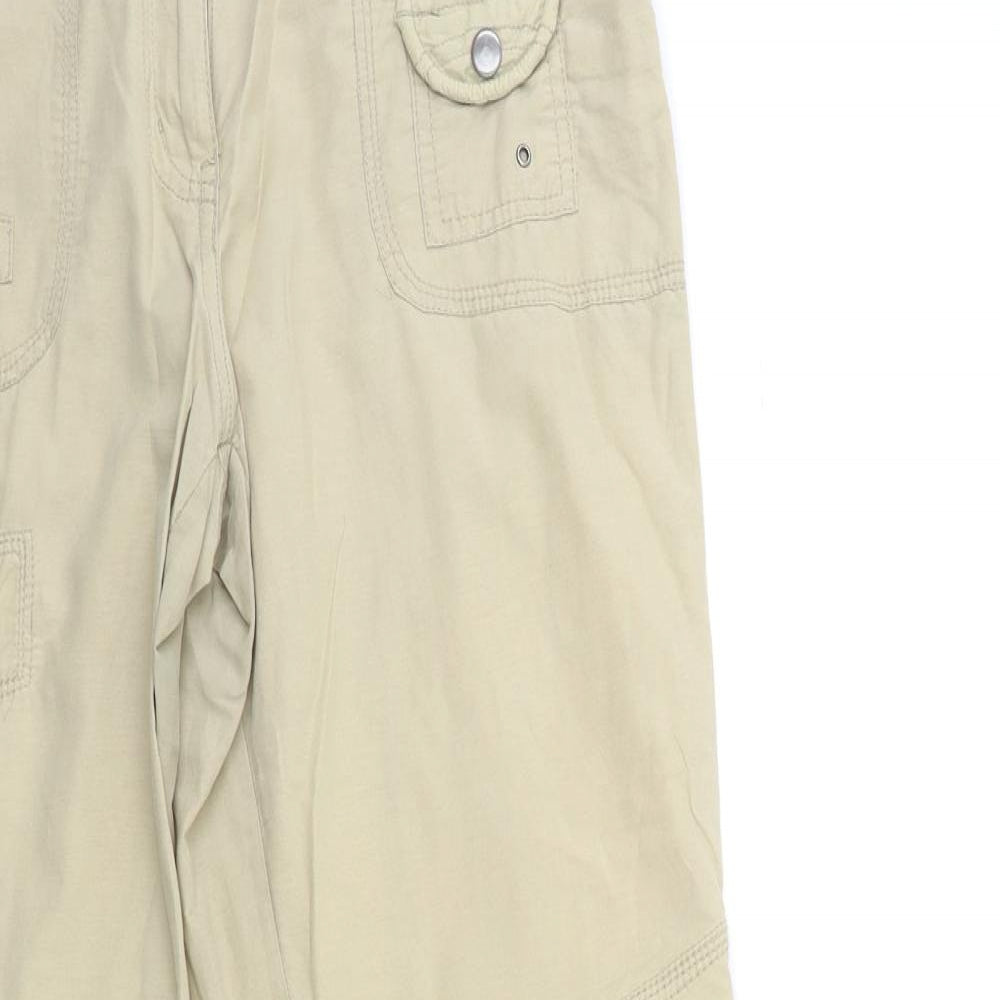 Debenhams Womens Beige   Trousers  Size 10 L31 in