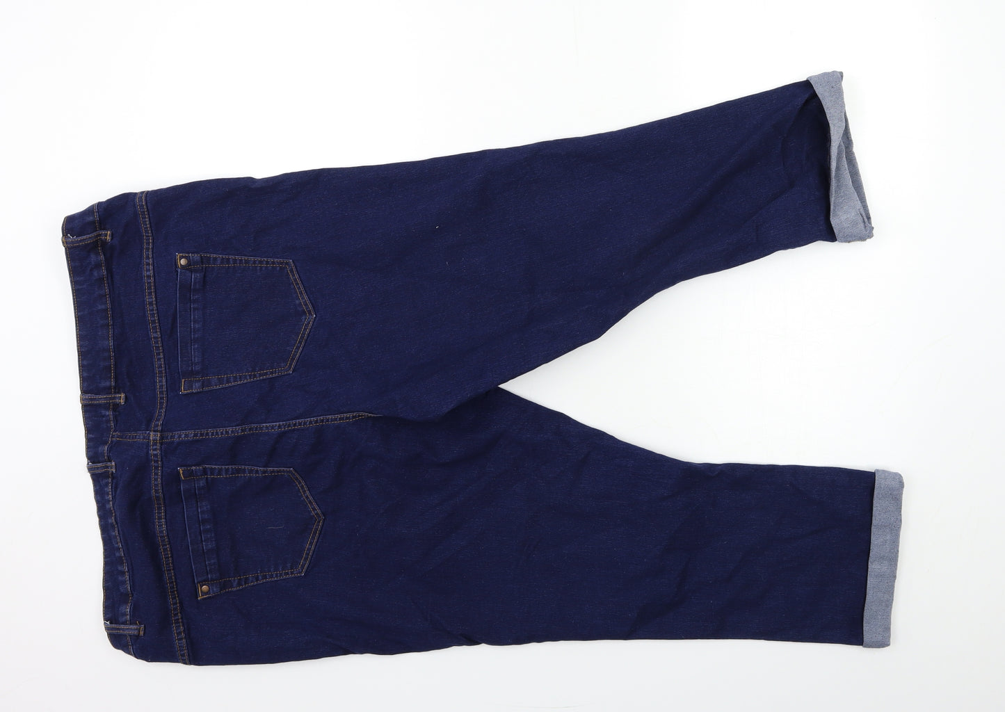 George Womens Blue  Denim Cropped Jeans Size 22 L23 in