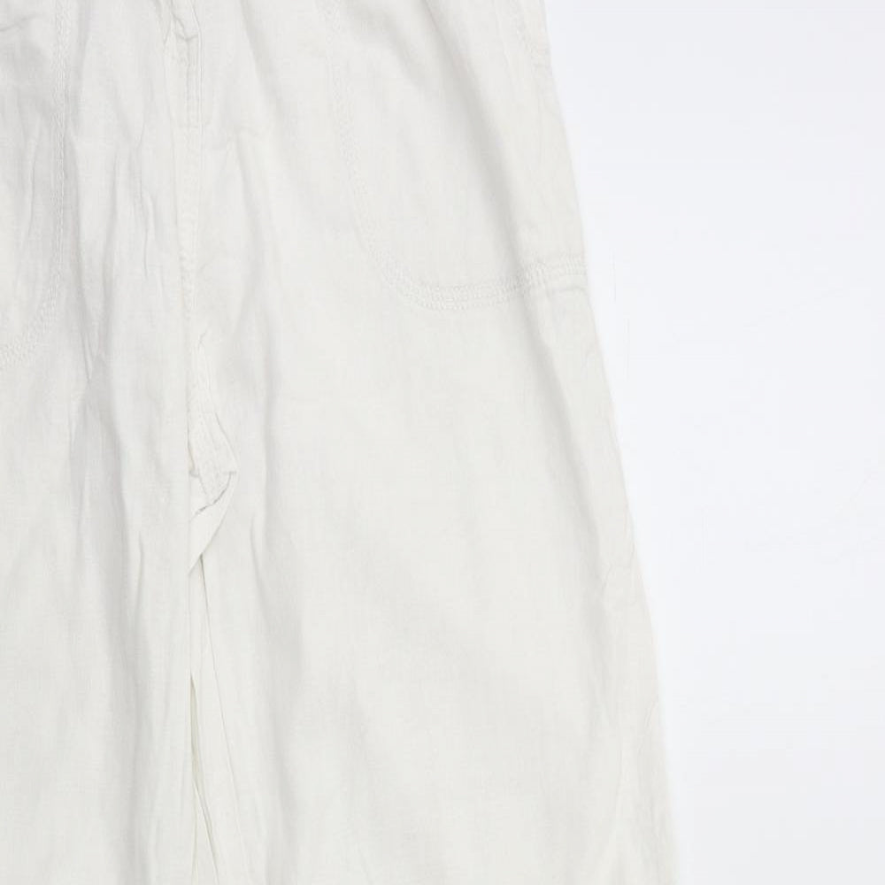 Preworn Womens White   Trousers  Size 34 in L30 in