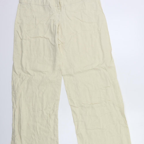 H&M Womens Beige   Trousers  Size 14 L32 in
