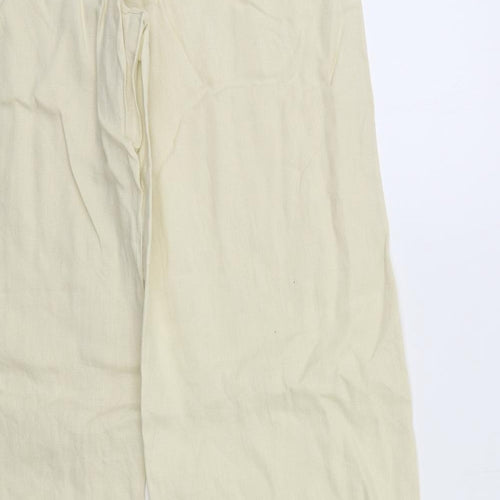 H&M Womens Beige   Trousers  Size 14 L32 in