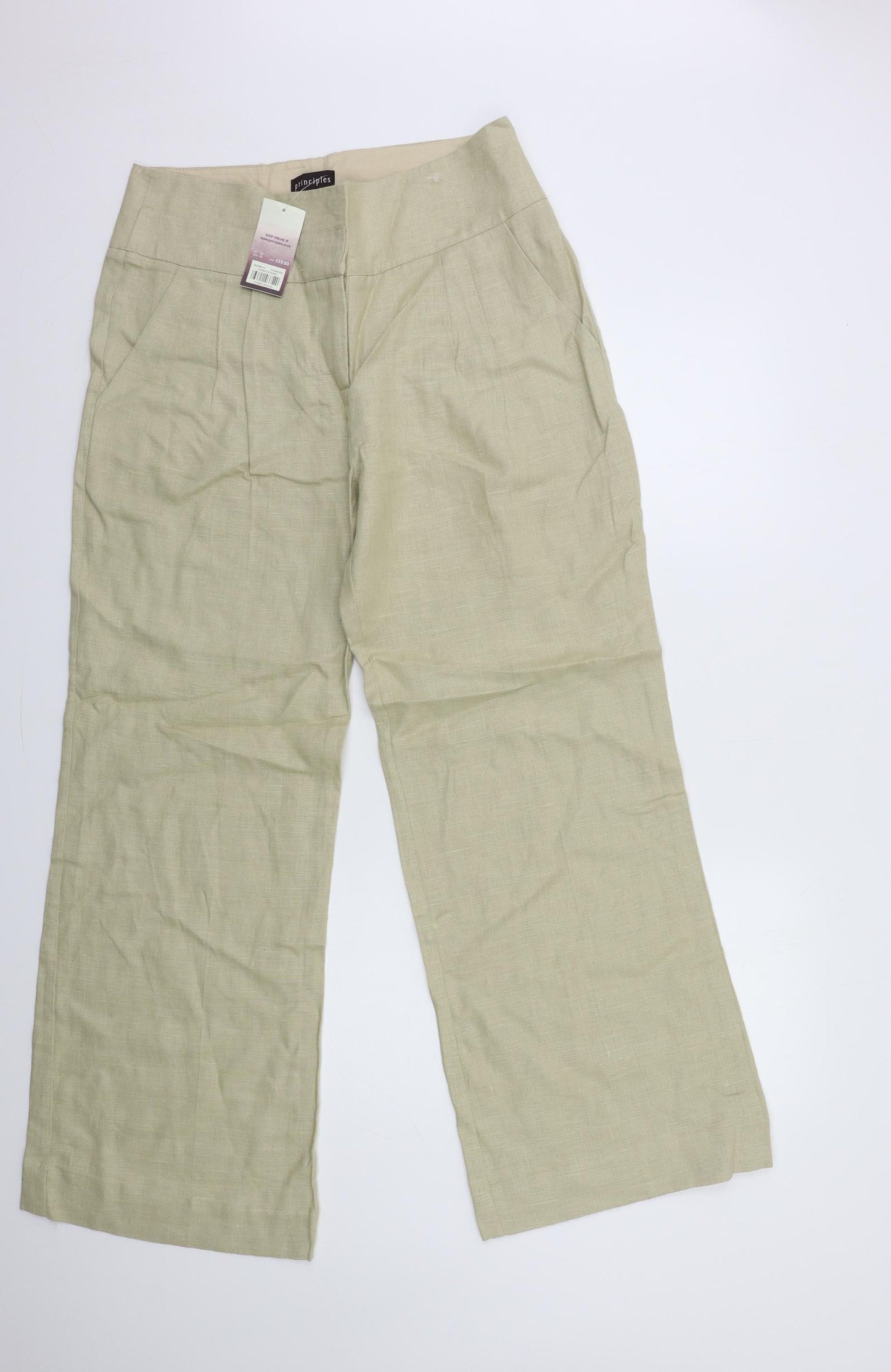 Principles Womens Beige   Trousers  Size 14 L32 in