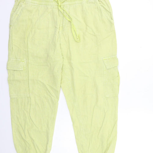Principles Womens Green   Trousers  Size 14 L25 in