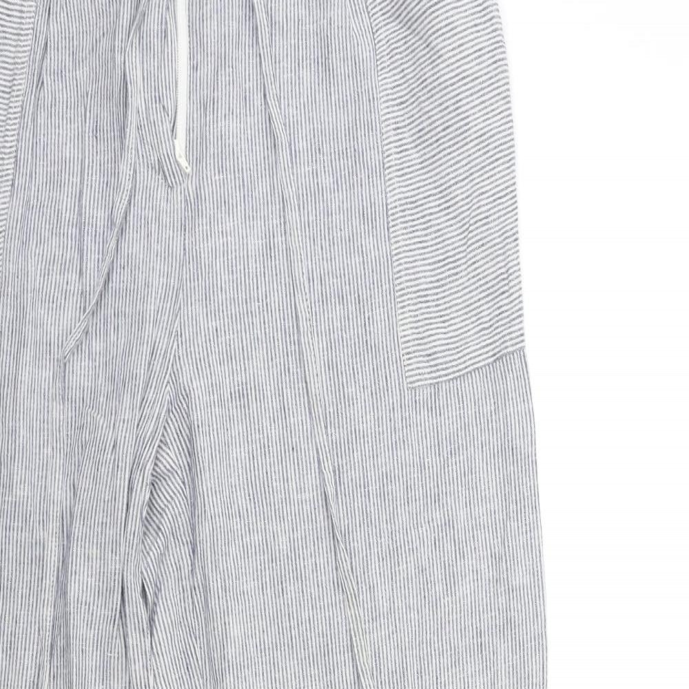 Laundry by Shelli Segal Womens Blue Striped  Trousers  Size 8 L31 in