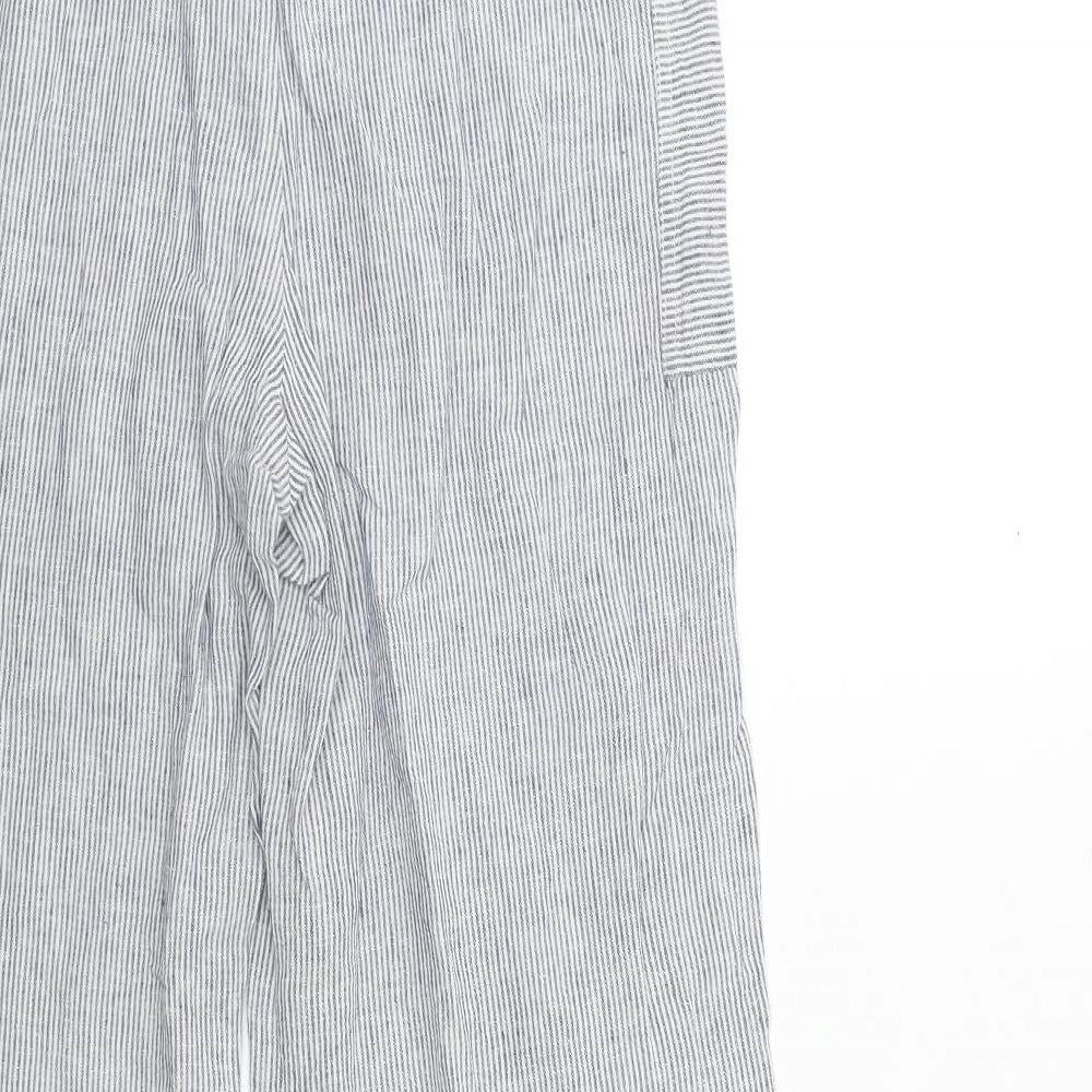 Laundry by Shelli Segal Womens Blue Striped  Trousers  Size 8 L31 in