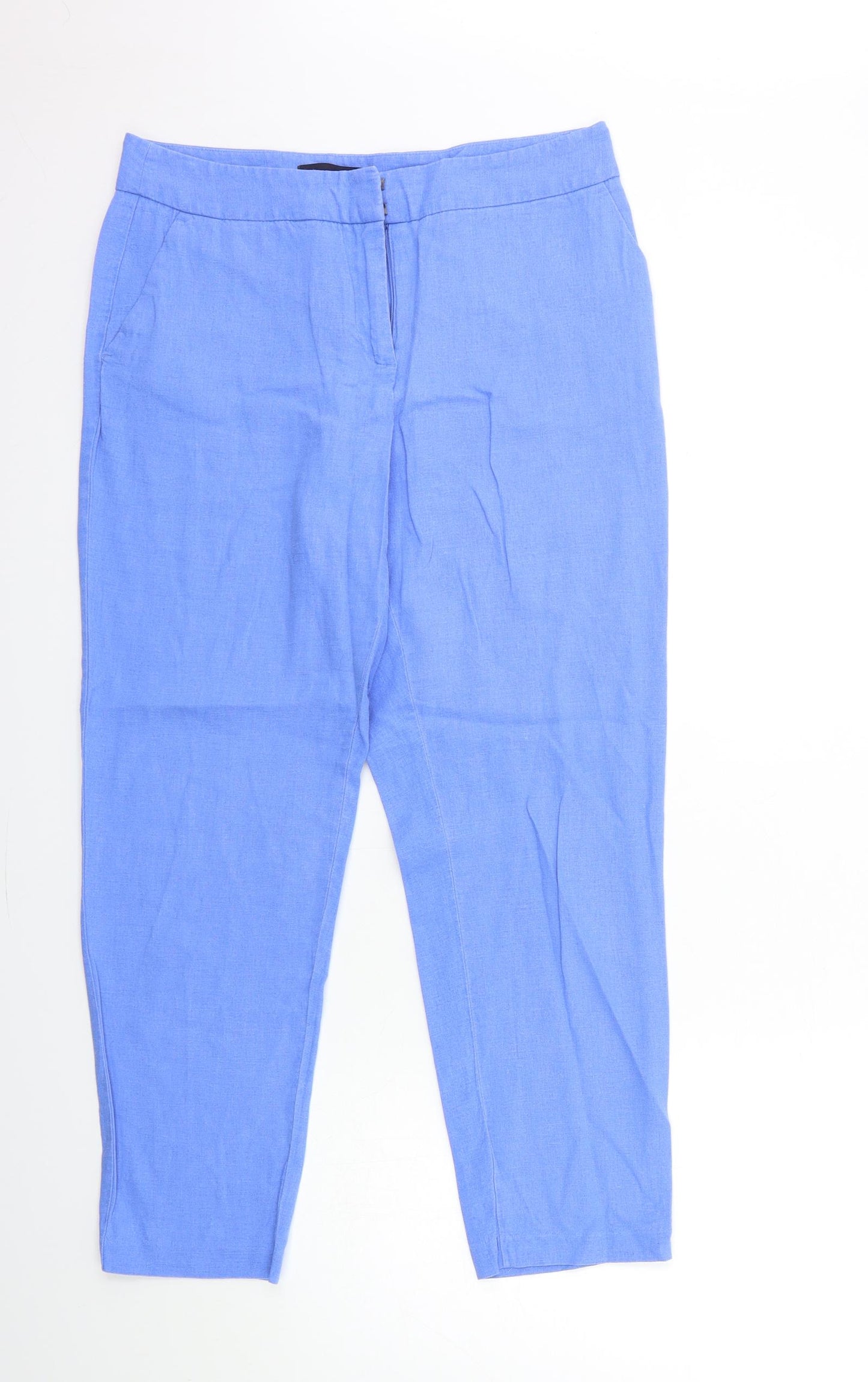 Marks and Spencer Womens Blue   Trousers  Size 12 L26 in