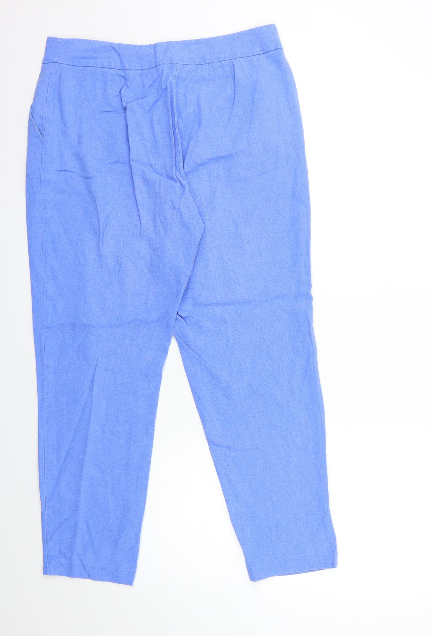 Marks and Spencer Womens Blue   Trousers  Size 12 L26 in