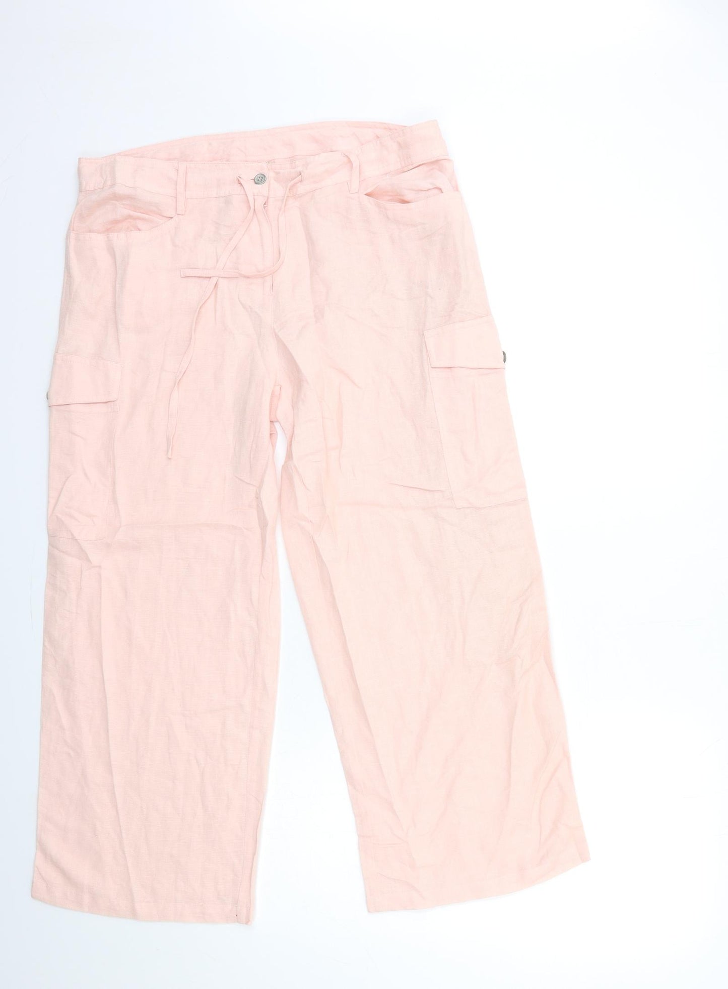 Cotton Traders Womens Pink   Trousers  Size 14 L26 in