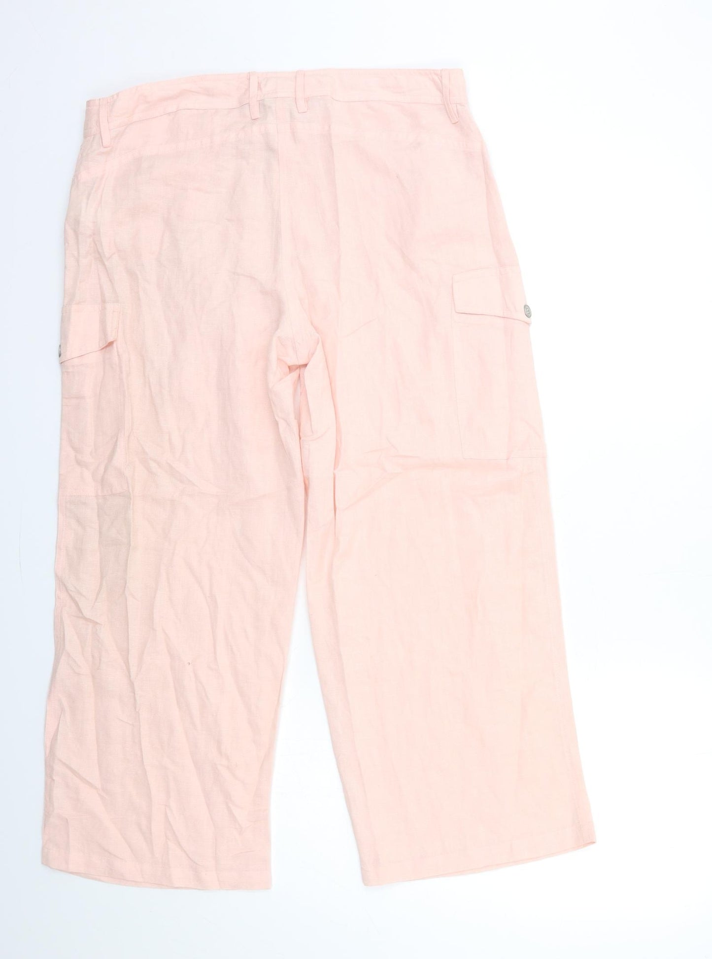 Cotton Traders Womens Pink   Trousers  Size 14 L26 in