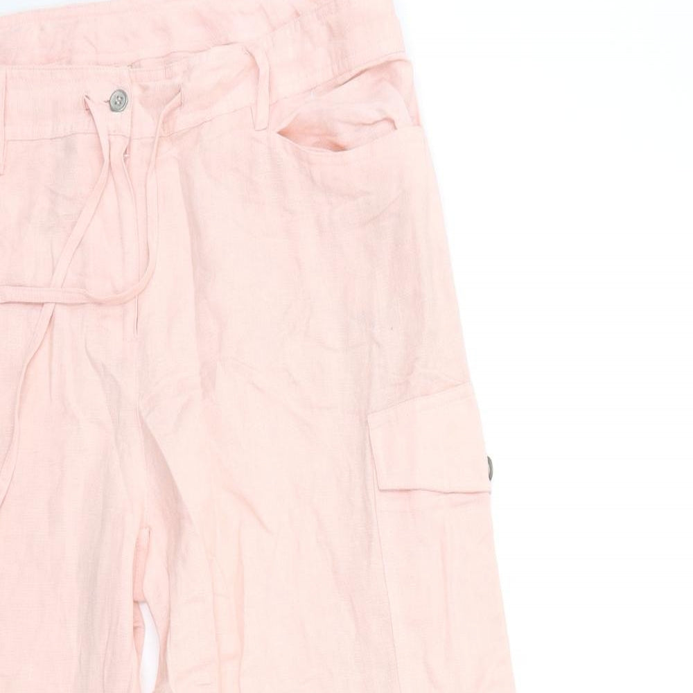 Cotton Traders Womens Pink   Trousers  Size 14 L26 in