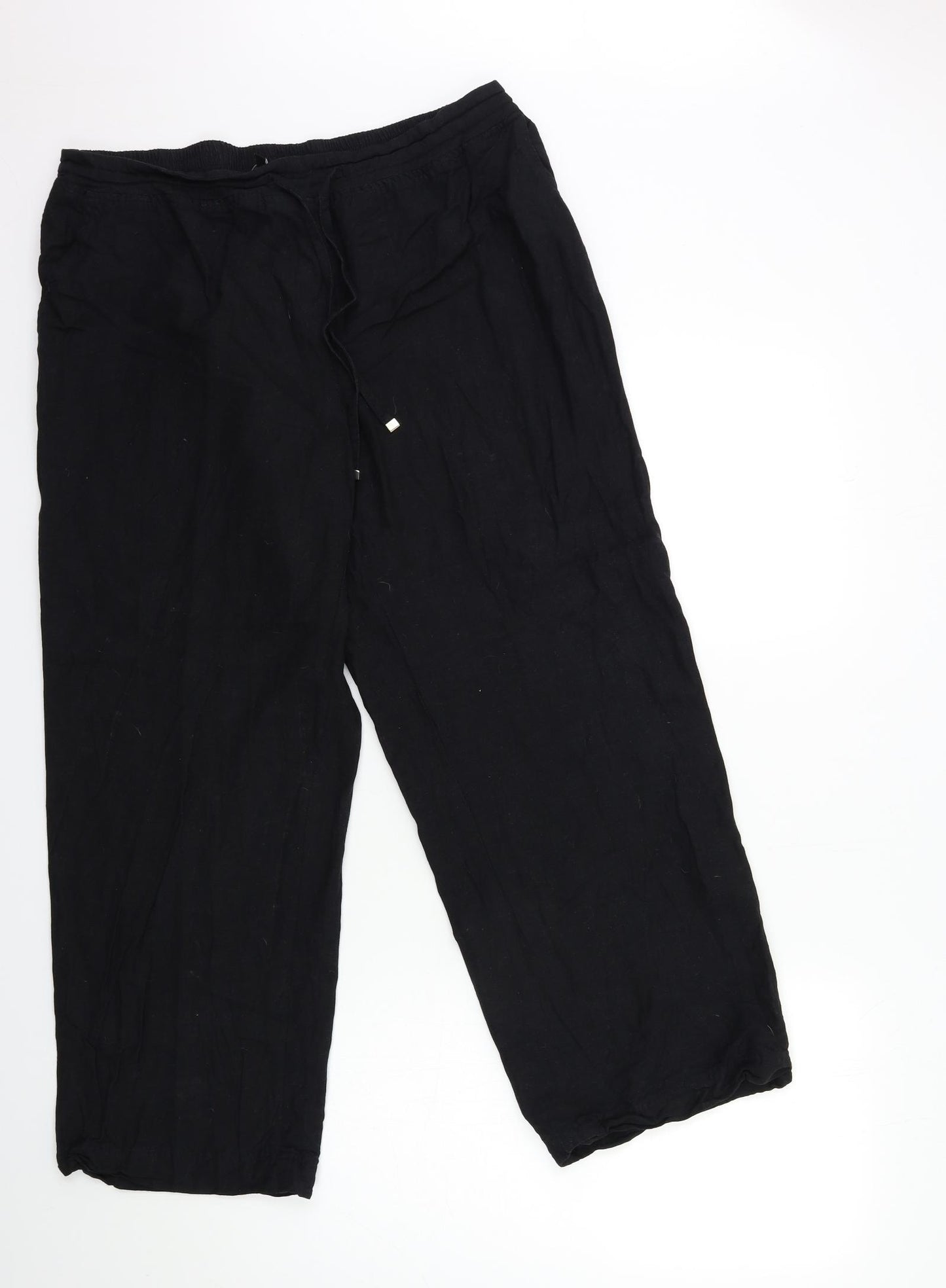 CAPSULE Womens Black   Trousers  Size 18 L28 in