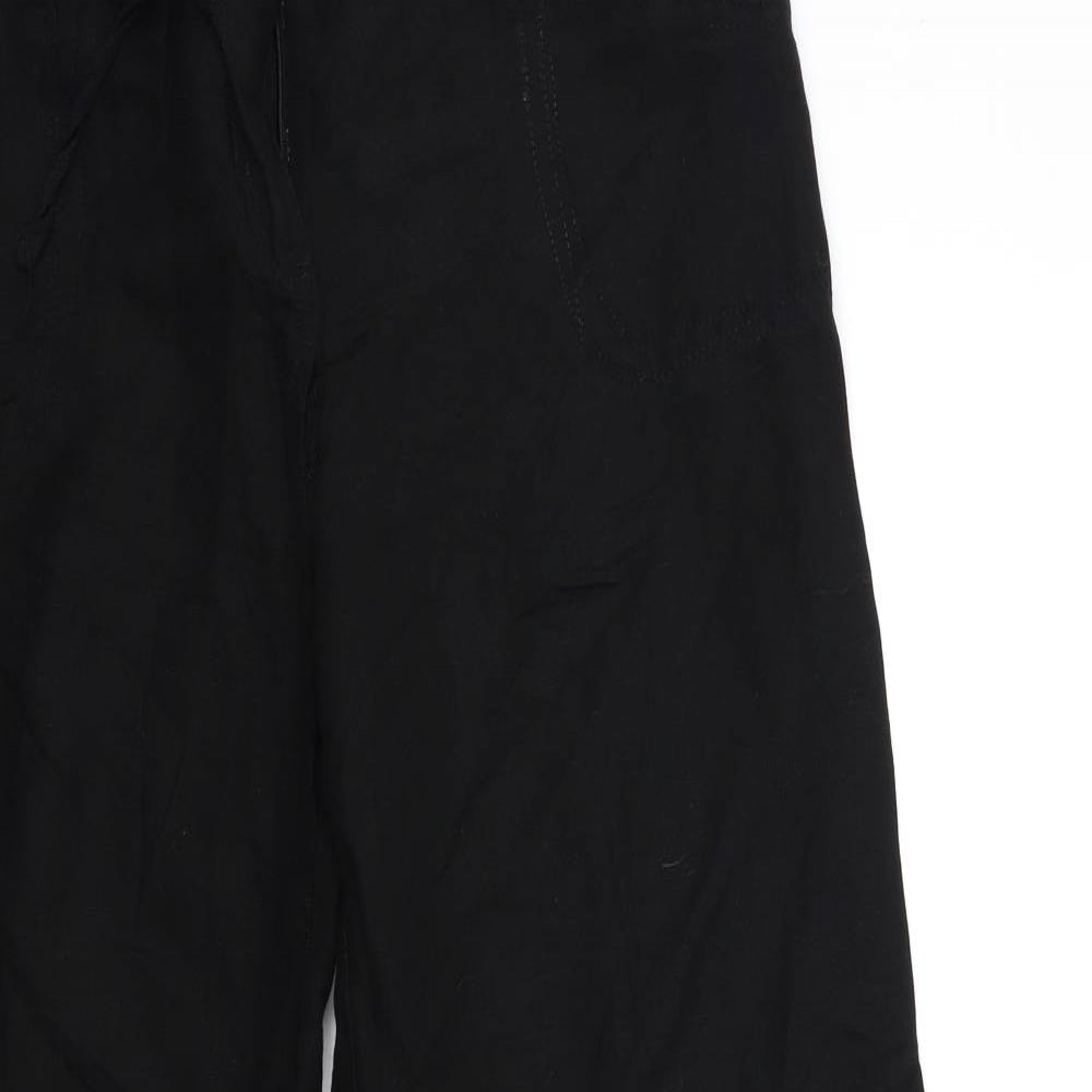 South Womens Black   Trousers  Size 16 L32 in