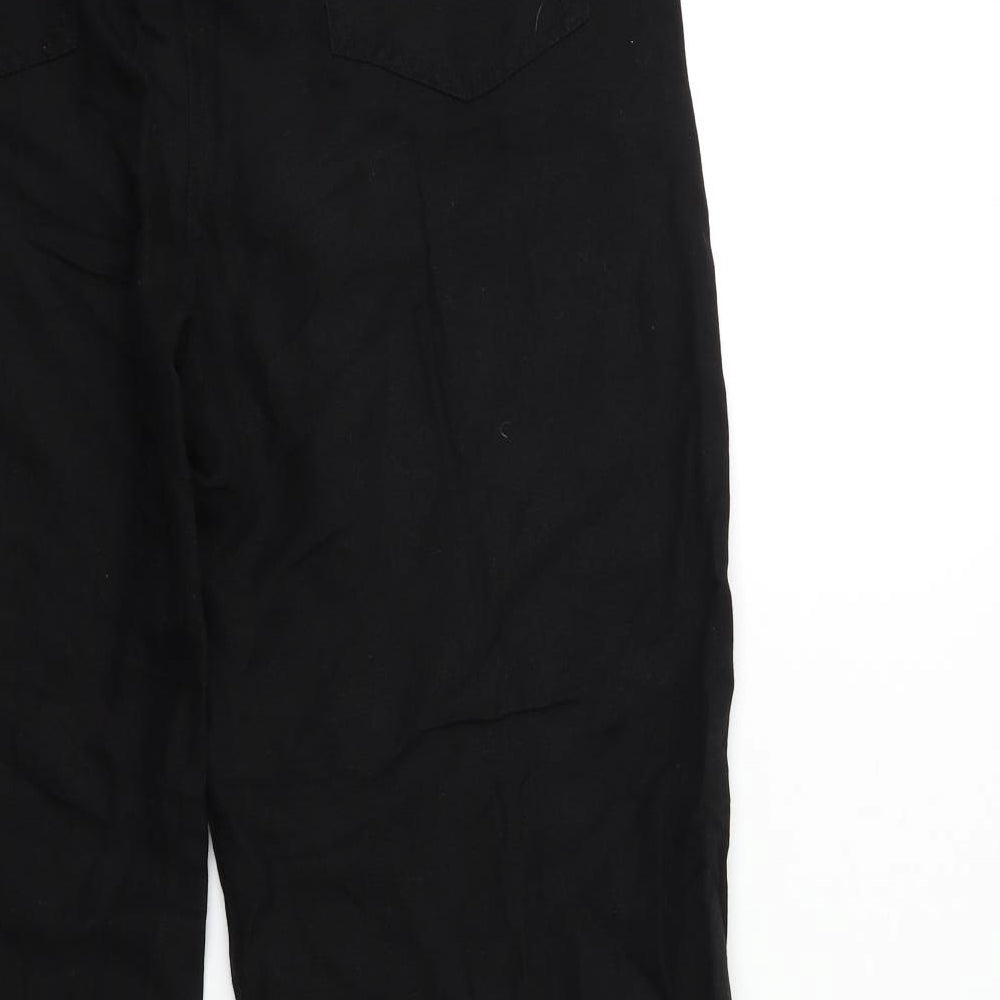 South Womens Black   Trousers  Size 16 L32 in
