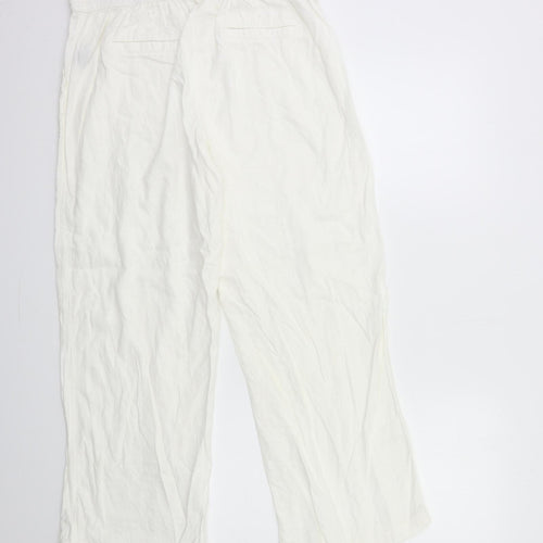 George Womens White   Trousers  Size 14 L27 in