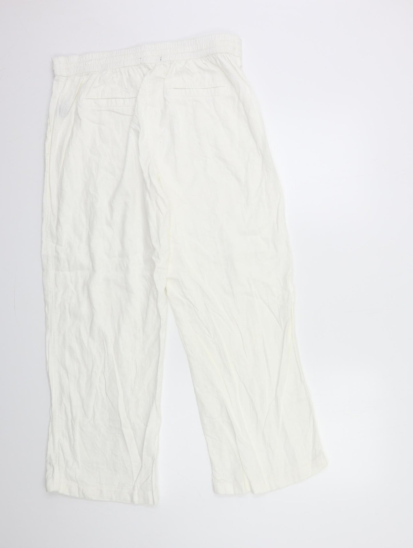 George Womens White   Trousers  Size 14 L27 in