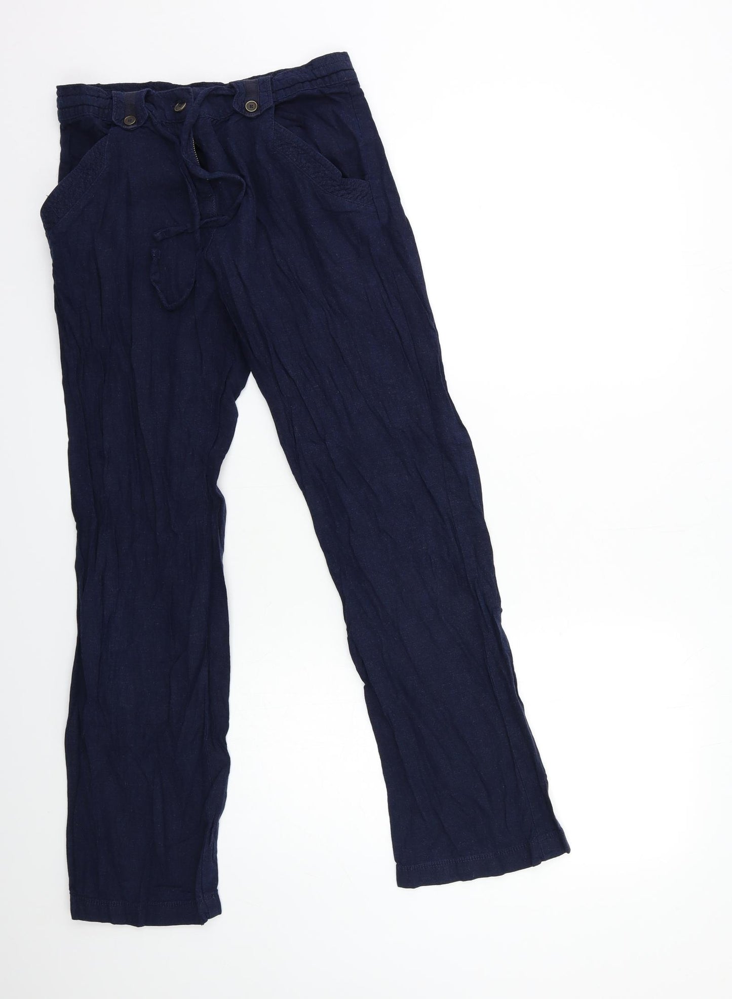 Debenhams Womens Blue   Trousers  Size 10 L29 in