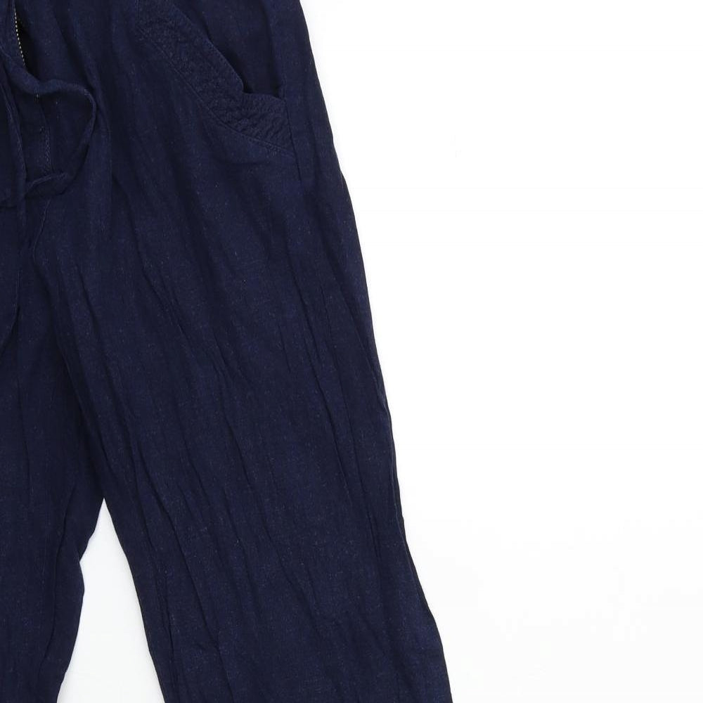 Debenhams Womens Blue   Trousers  Size 10 L29 in