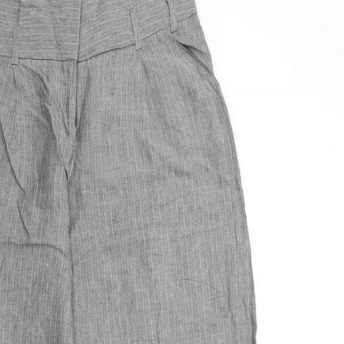 River Island Womens Grey Striped  Trousers  Size 14 L31 in