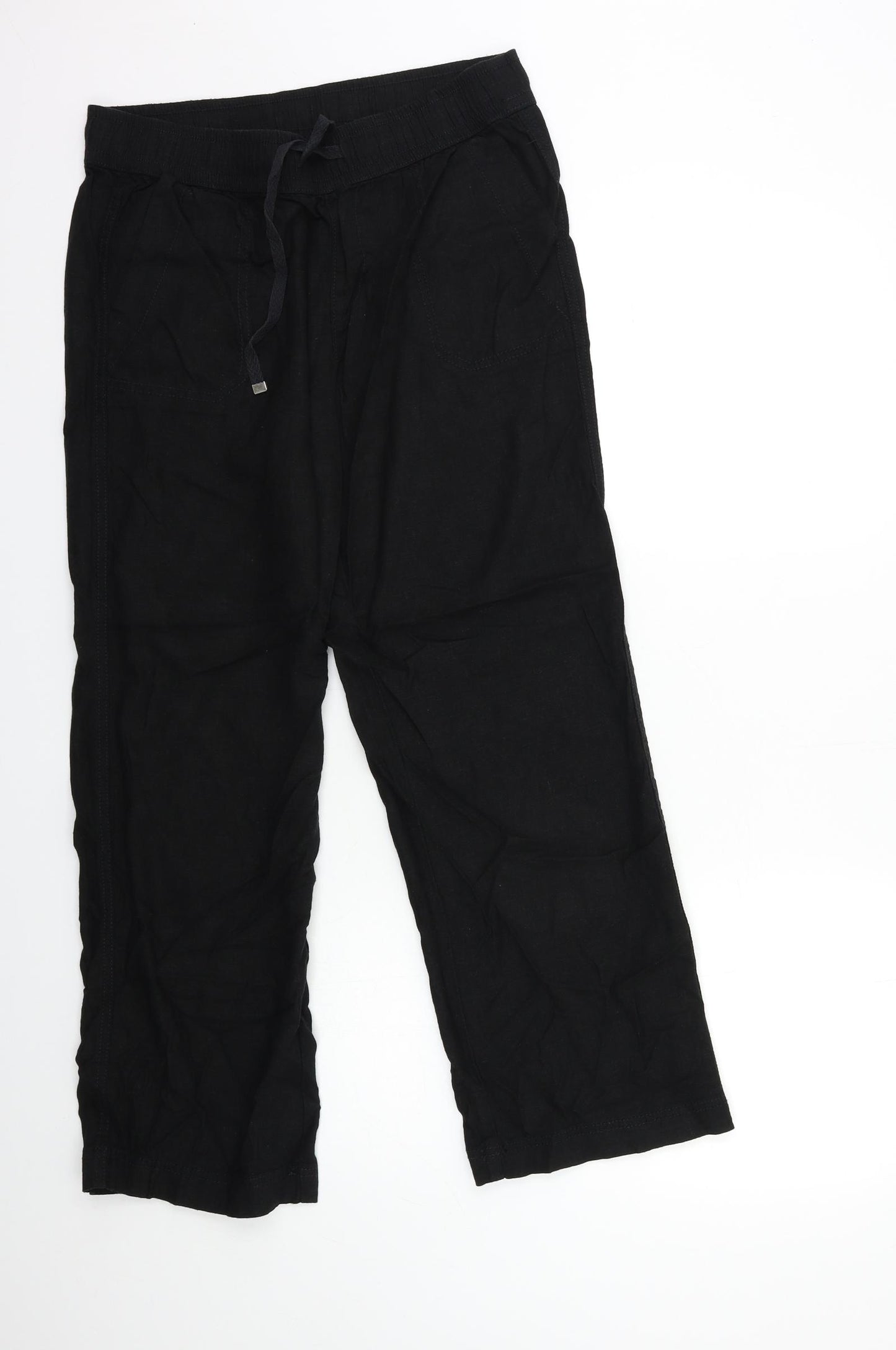 George Womens Black   Trousers  Size 12 L27 in