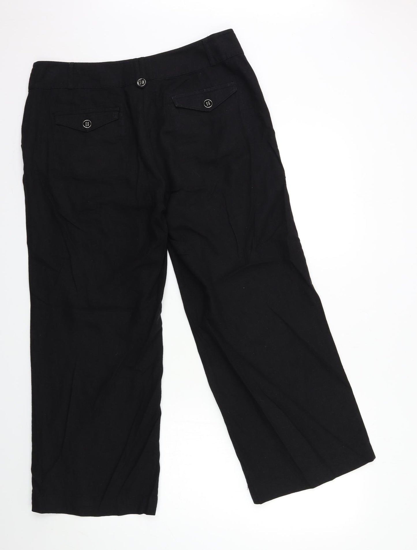 Wallis Womens Black   Trousers  Size 14 L28 in